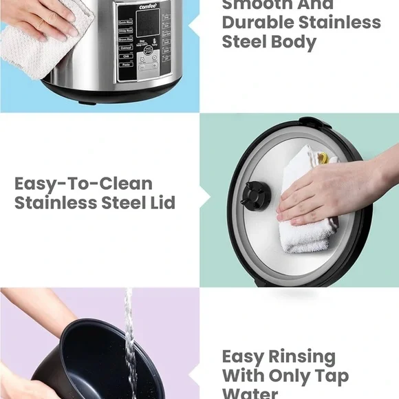 Comfee Stainless Steel Multi-Function Cooker - Picture 10 of 11